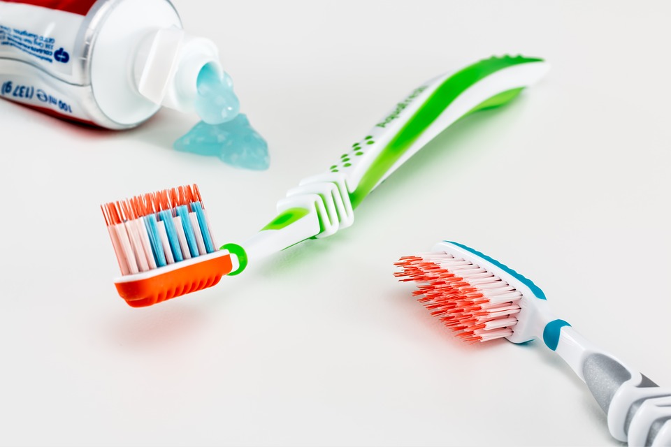 toothbrush and toothpaste