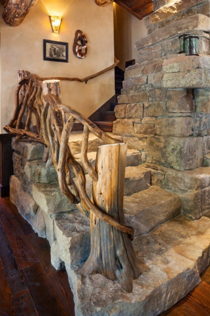 rustic stairs
