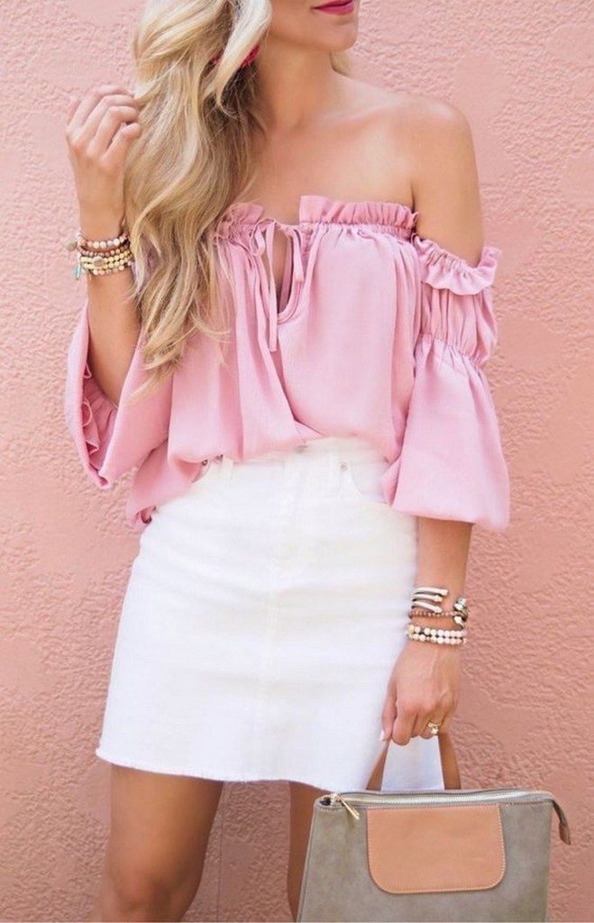 pink and white combination